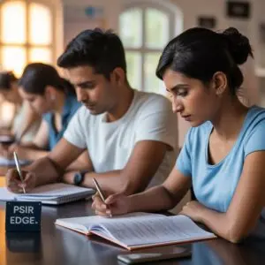 students writing psir answer writing exam